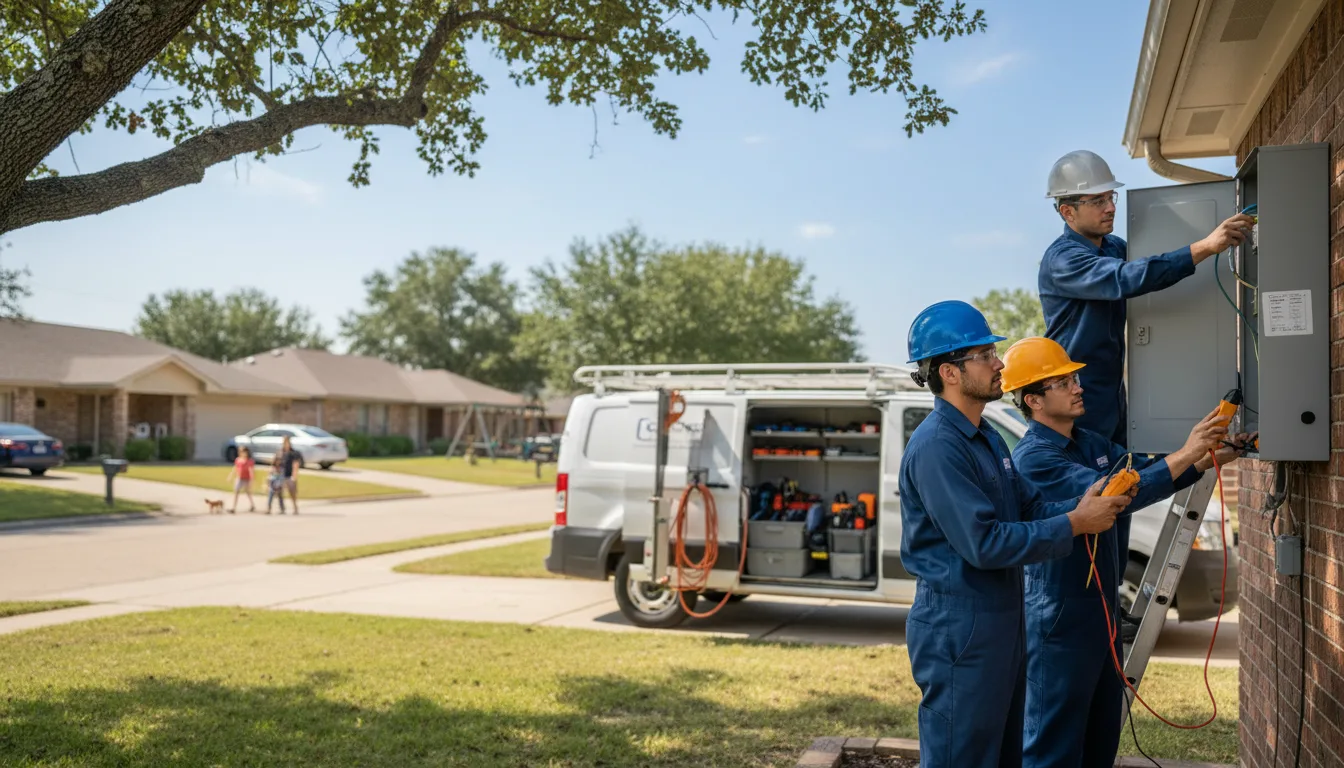 Certified electrician providing emergency electrical services in Jones, OK